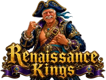 Buccaneer Terry Renaissance Kings sticker with a purple banner