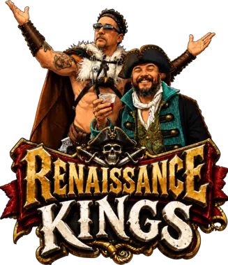 The Renaissance Kings duo sticker featuring Barbarian J and Pirate Vic