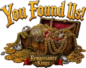 You Found Us hidden Renaissance Kings treasure sticker
